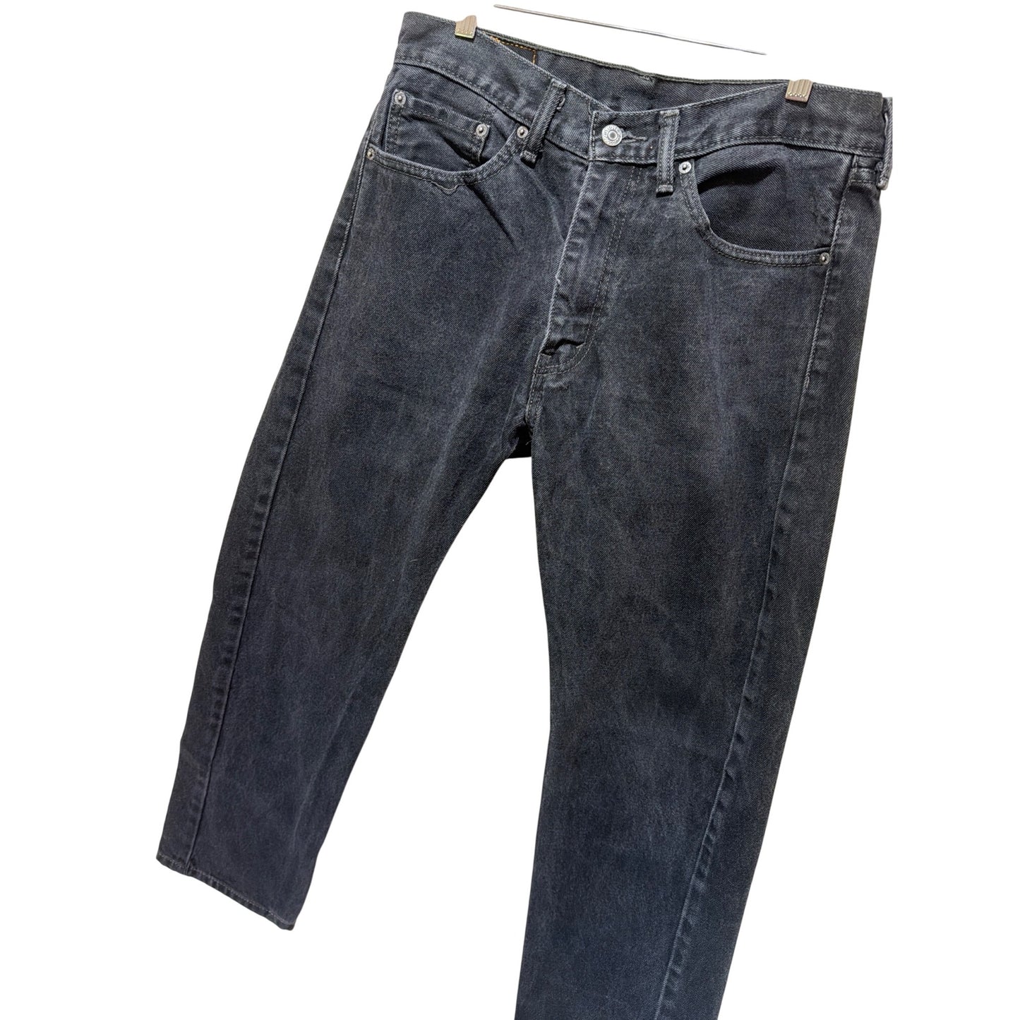 Levis 505 Regular Fit Mens Black Denim Jeans W33 L30