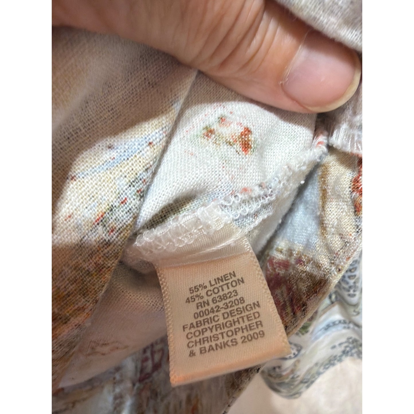 Christopher & Banks Petite Coastal-Themed Linen Cotton Jacket P/L