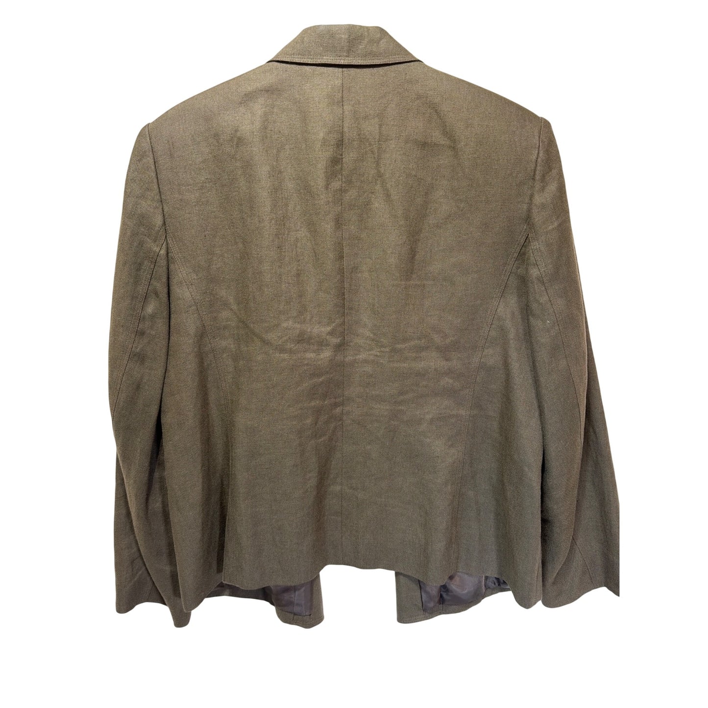 Talbots Vintage 90s Brown Irish Lined Classic Tailored Blazer 12W