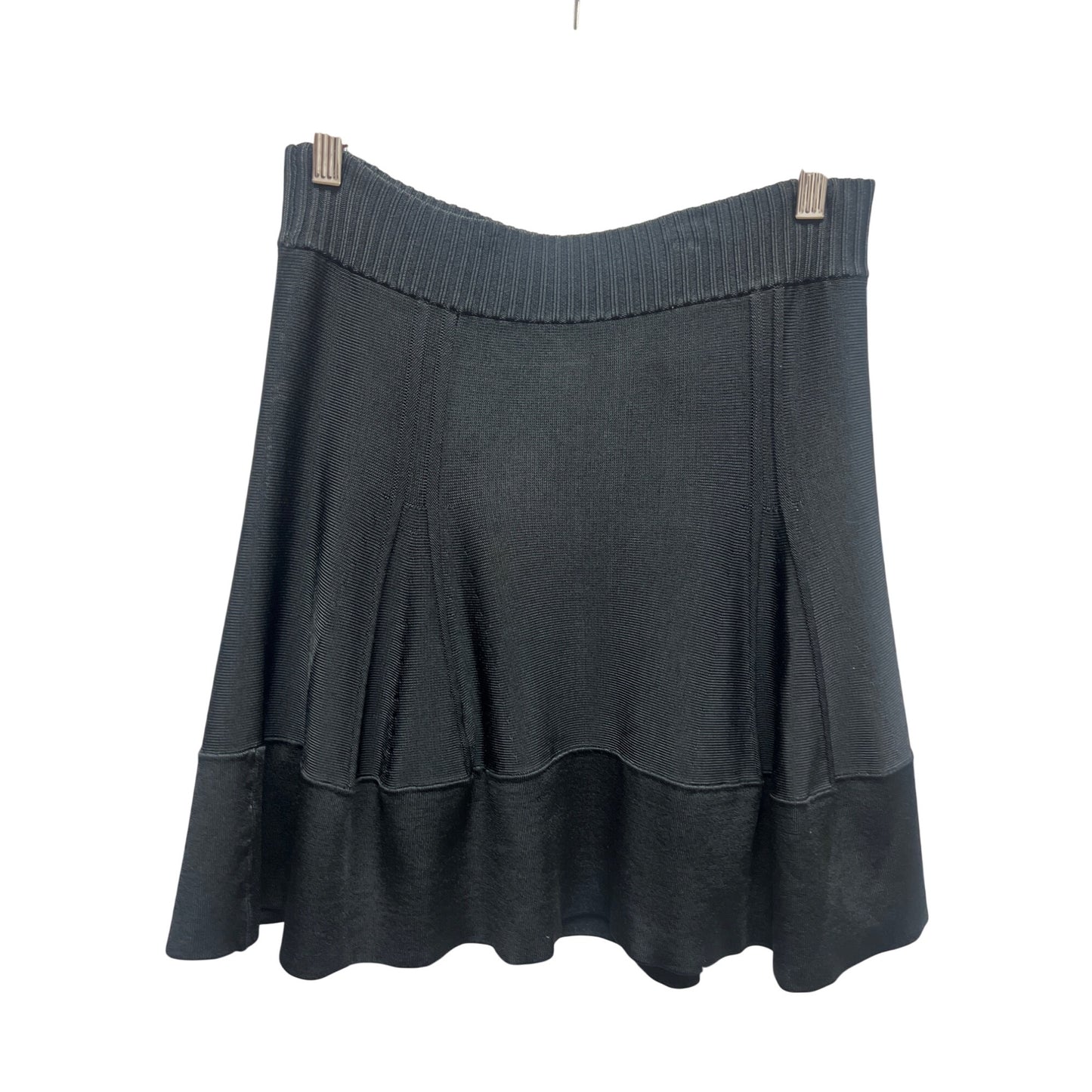 A.L.C. Black Knit Stretch Circle Mini Skirt