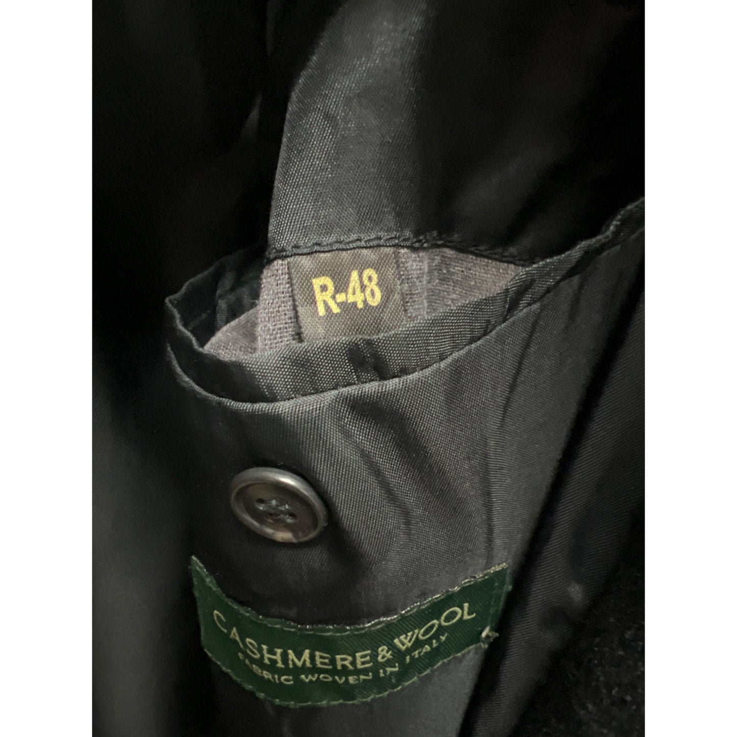 Lauren Ralph Lauren Dark Gray Cashmere Wool Blend Overcoat Trench