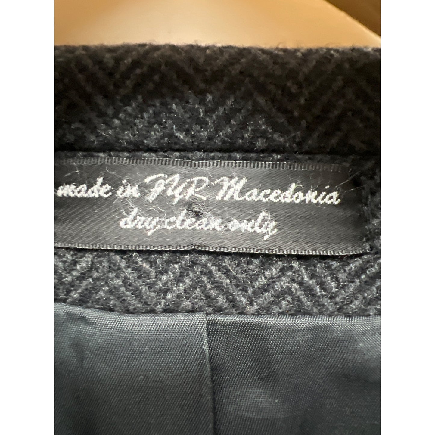 Lauren Ralph Lauren Dark Gray Cashmere Wool Blend Overcoat Trench