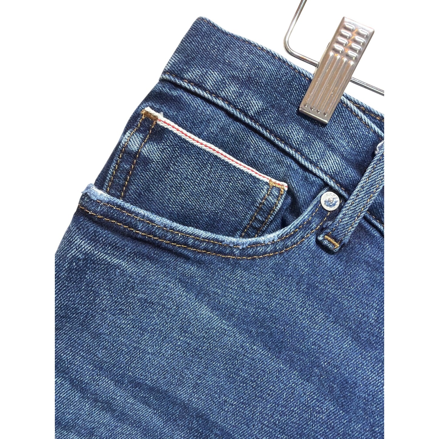 Express Straight Ankle High Rise Blue Denim Jeans Size 10R
