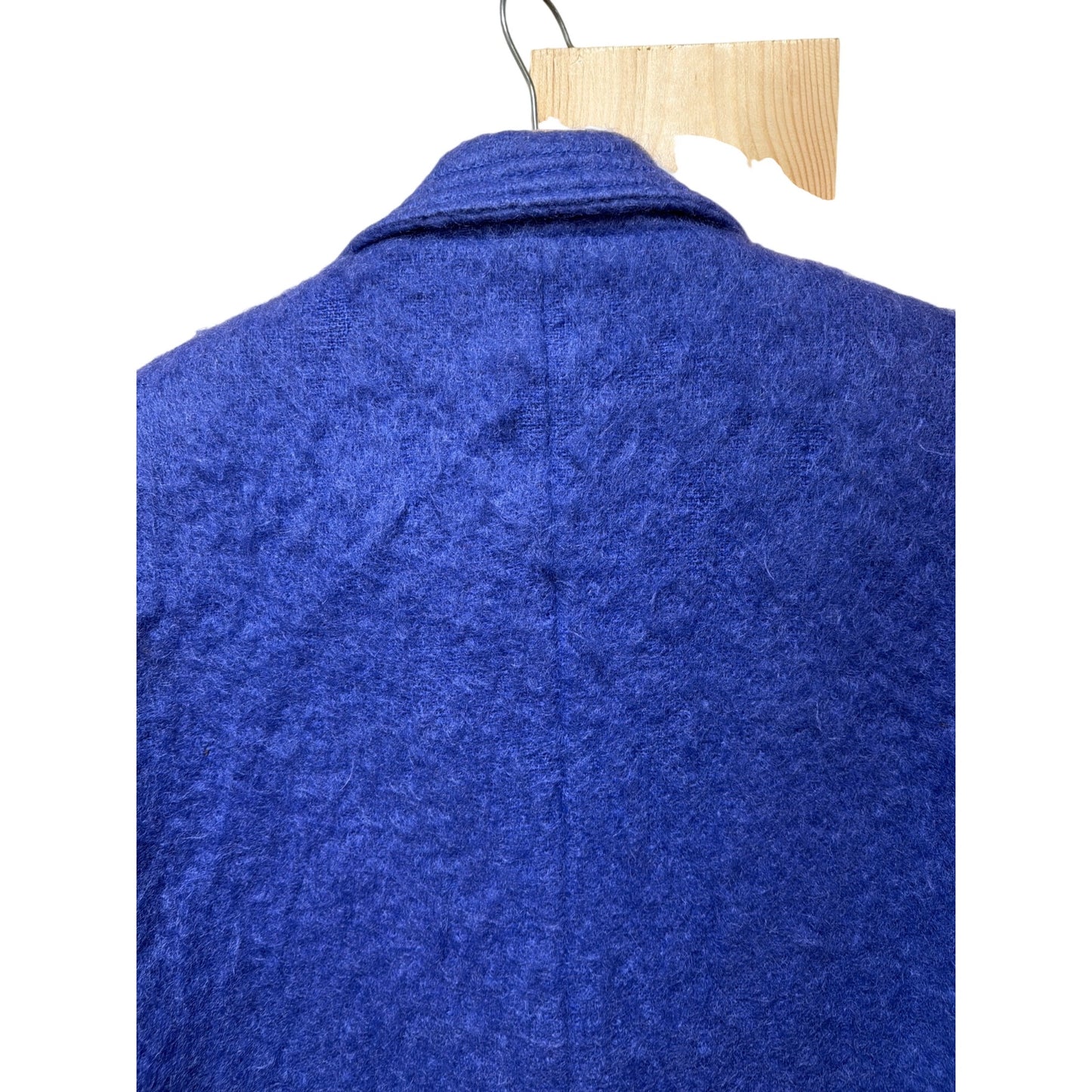 Loring Womens Vintage 90's Mohair Blend Coat Purple 16P Button Front Long Sleeve Made In USA