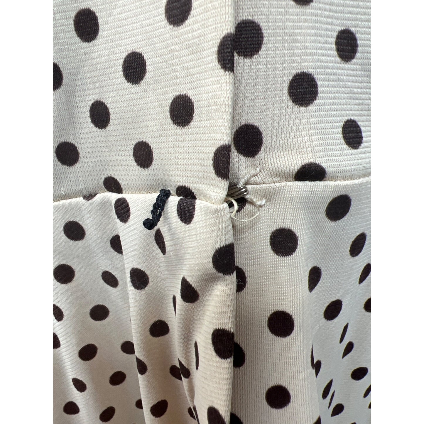 Saks Fifth Avenue Vintage 70's Polka Dot Shirt Dress