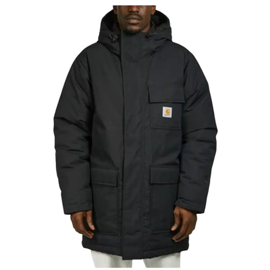 Carhartt Vintage WIP Siberian Black Canvas Parka Chore Coat