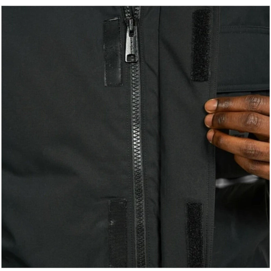Carhartt Vintage WIP Siberian Black Canvas Parka Chore Coat