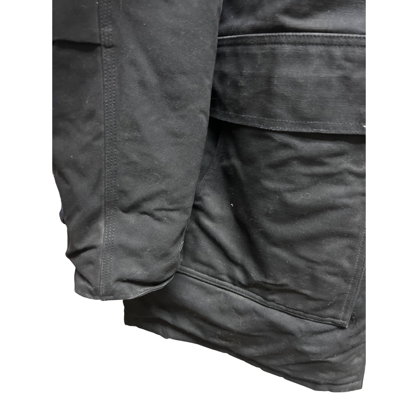 Carhartt Vintage WIP Siberian Black Canvas Parka Chore Coat