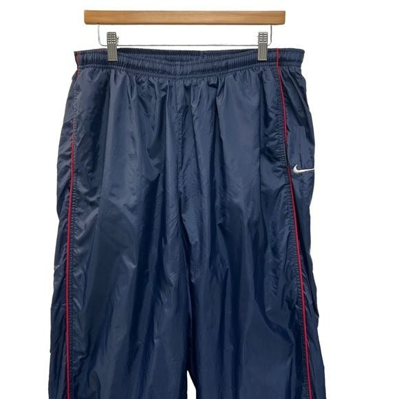 Nike Vintage 90’s Blue with Red Stripe Track Warm Up Pants