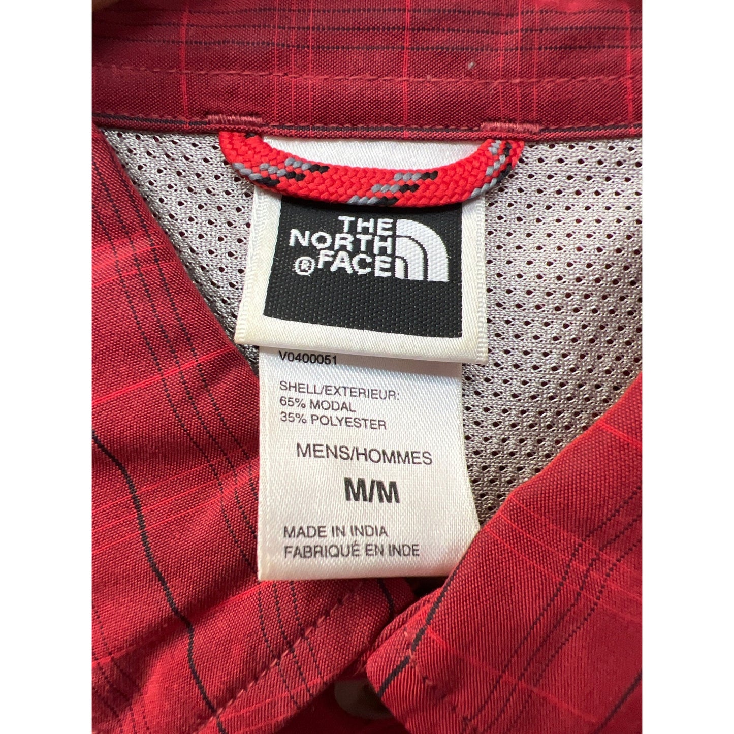 The North Face Red Plaid Long Sleeve Button Down Outdoor Shirt