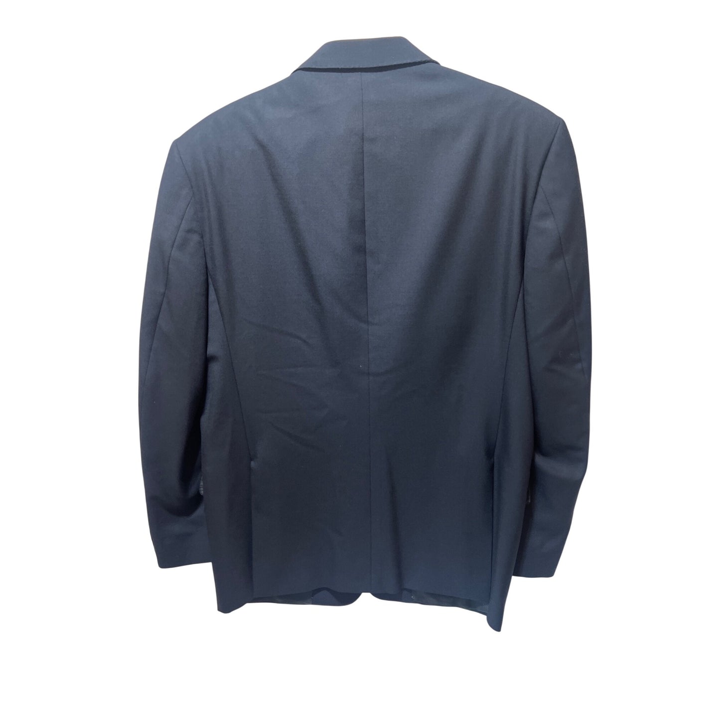 Corneliani Mens Navy Blazer Virgin Wool Extrafine Merinos Super 100s Made In Italy Size 42 Regular