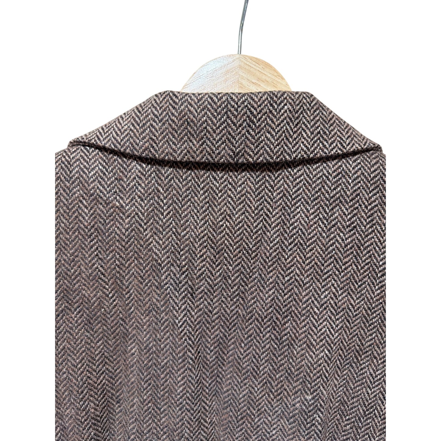 Boston Proper Vintage Hybrid Herringbone Tweed & Cable Knit Blazer Jacket