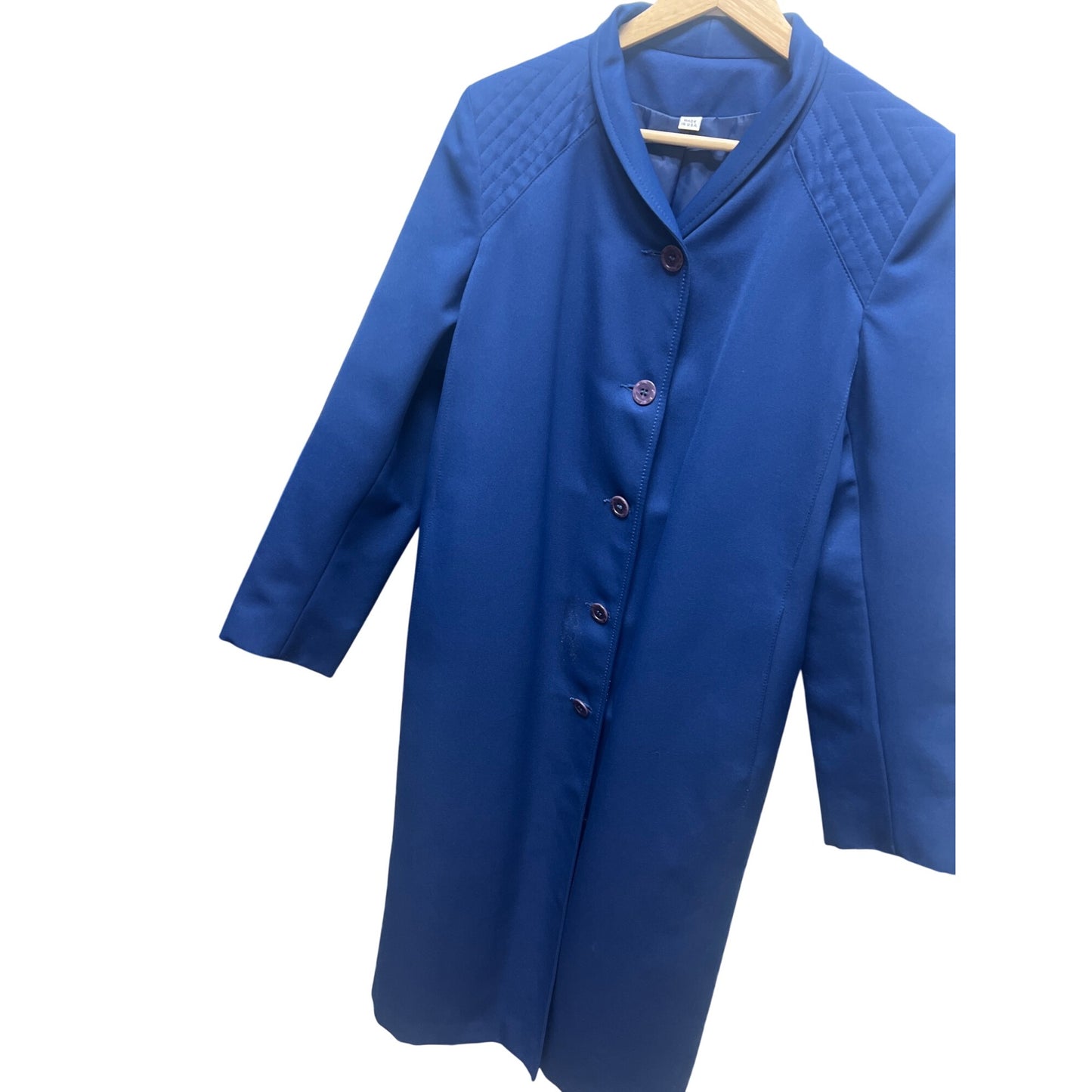 Forecaster of Boston Vintage 70's Royal Blue Trench Coat