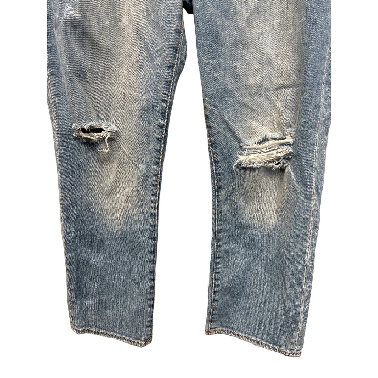 American Eagle Artist Crop Stretch Distressed Jeans