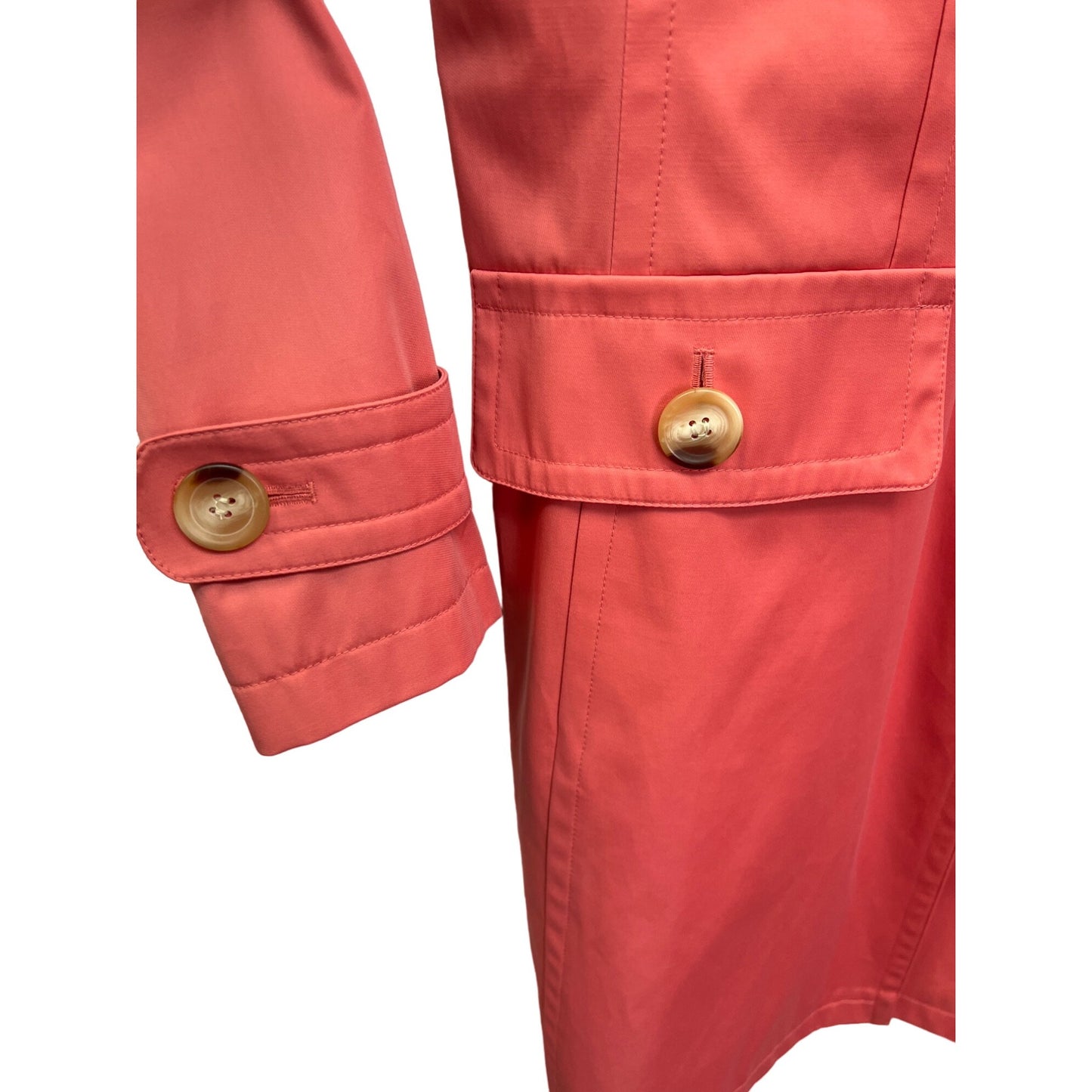 Gallery Long Pink Trench Coat