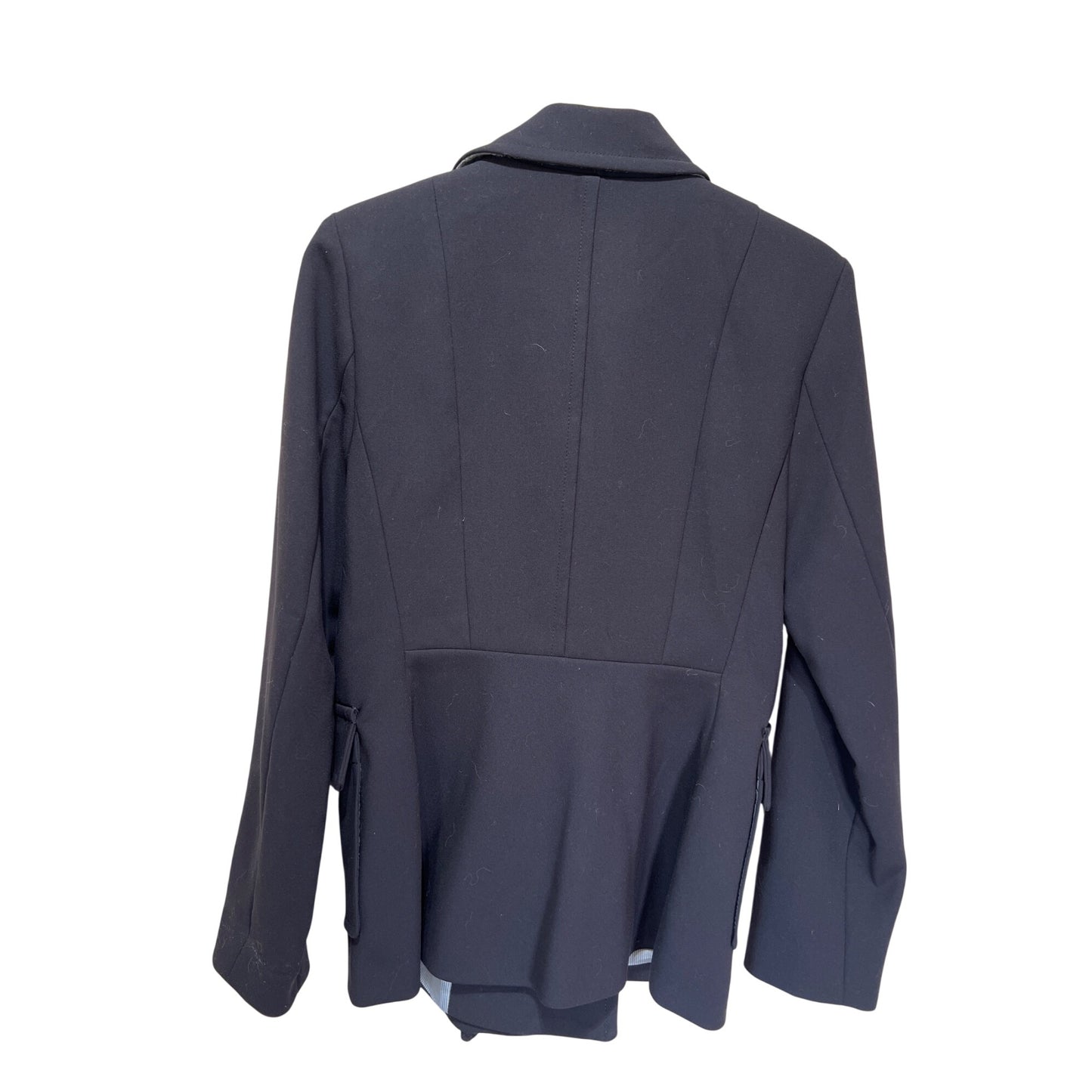 Liz Claiborne Womens Black Military-Style Double-Breasted Blazer Jacket Size Medium