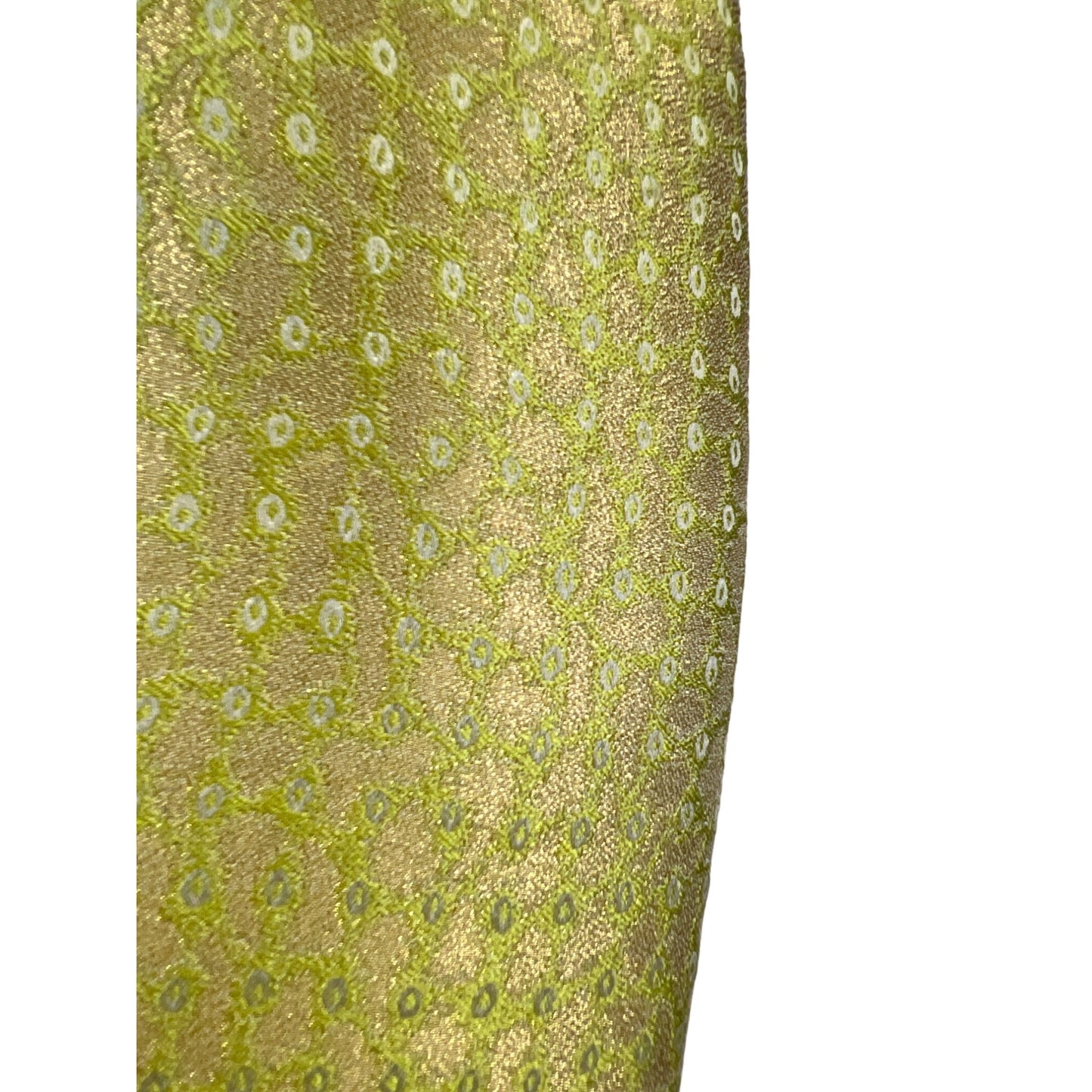 J. Crew Silk Blend Lime Green Animal Print Jacquard Pencil Skirt