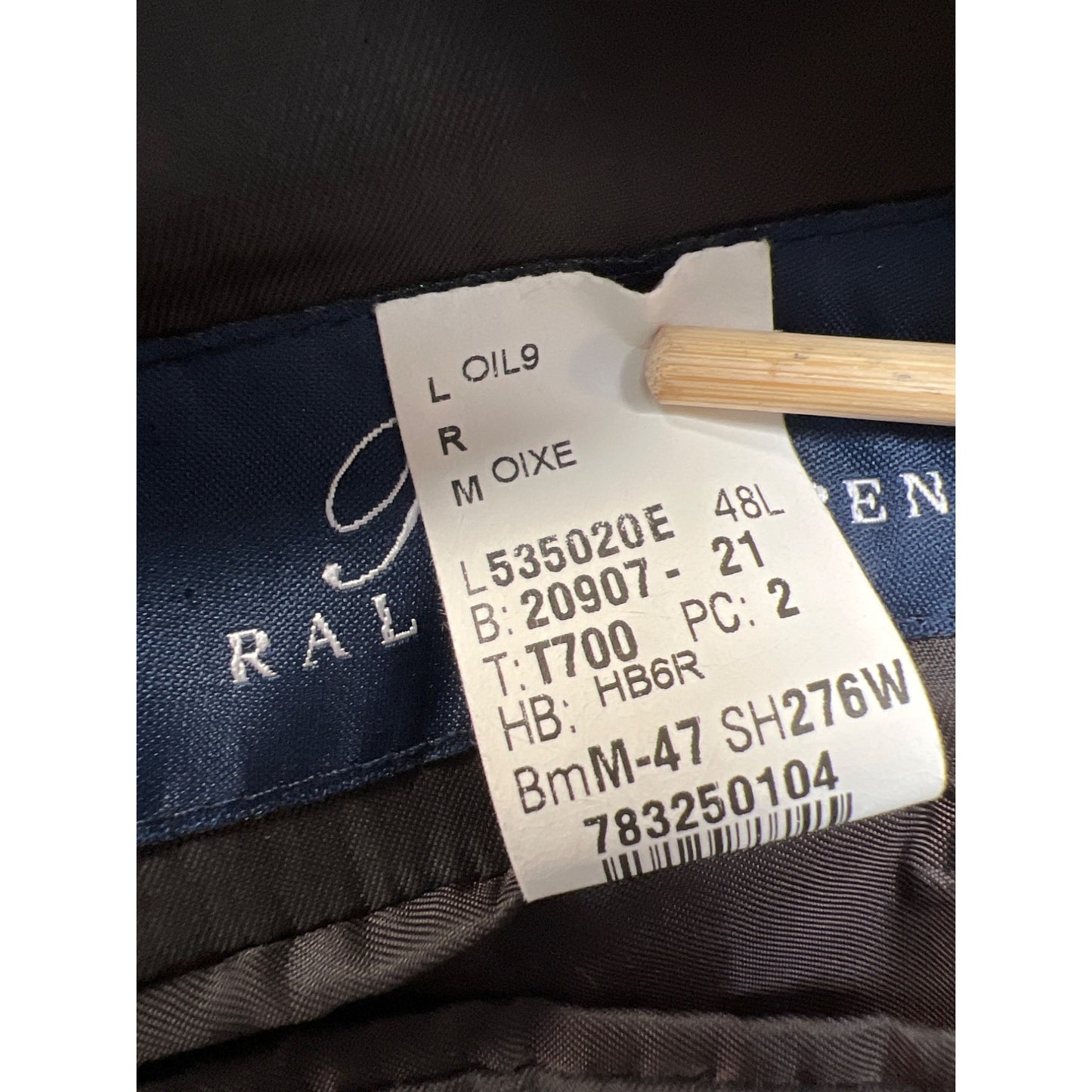 RALPH Ralph Lauren Gray and Navy Plaid 100% Wool Blazer