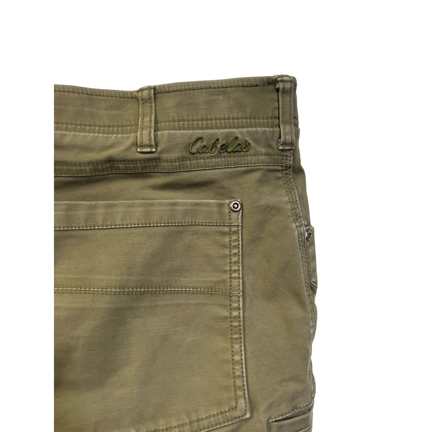 Cabela's Lined Olive Green Cargo Work Pants