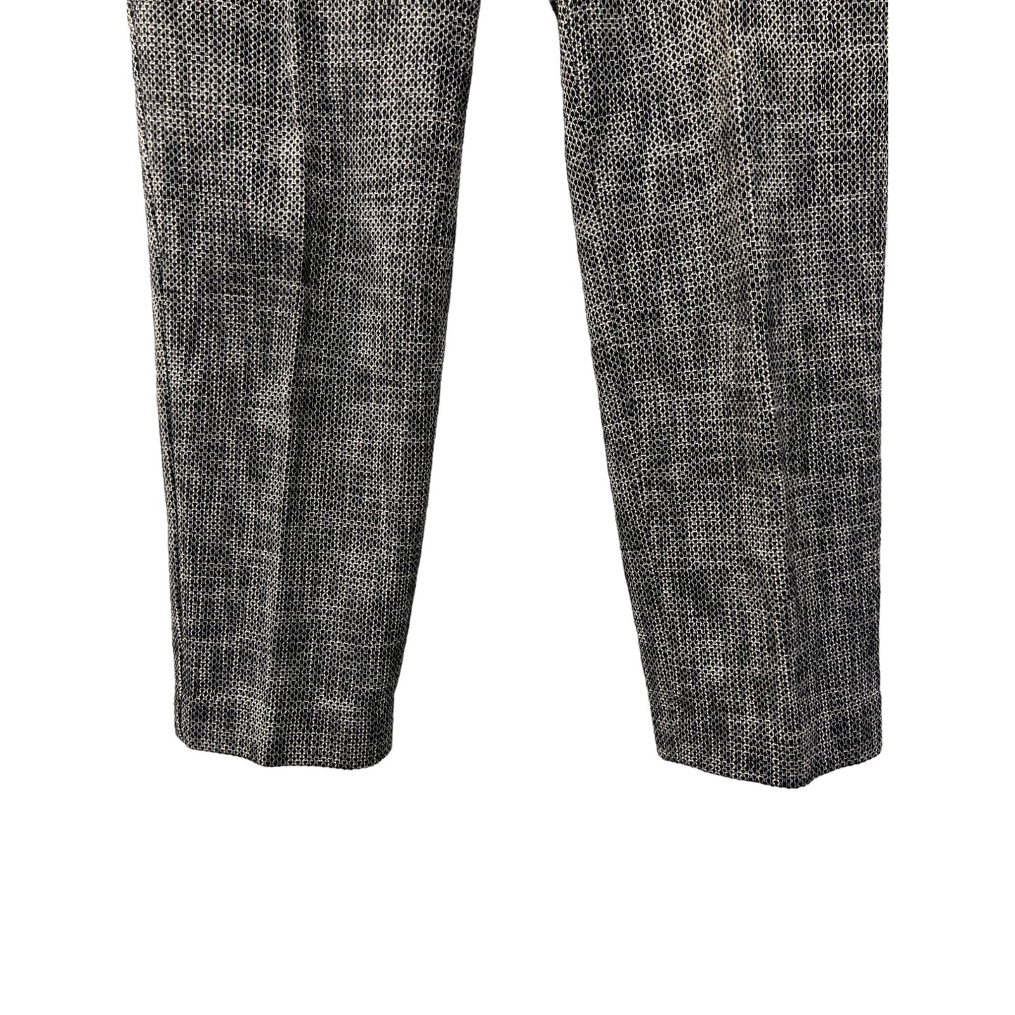 Ann Taylor Kate Fit Black with White Tweed Cotton Blend Pants