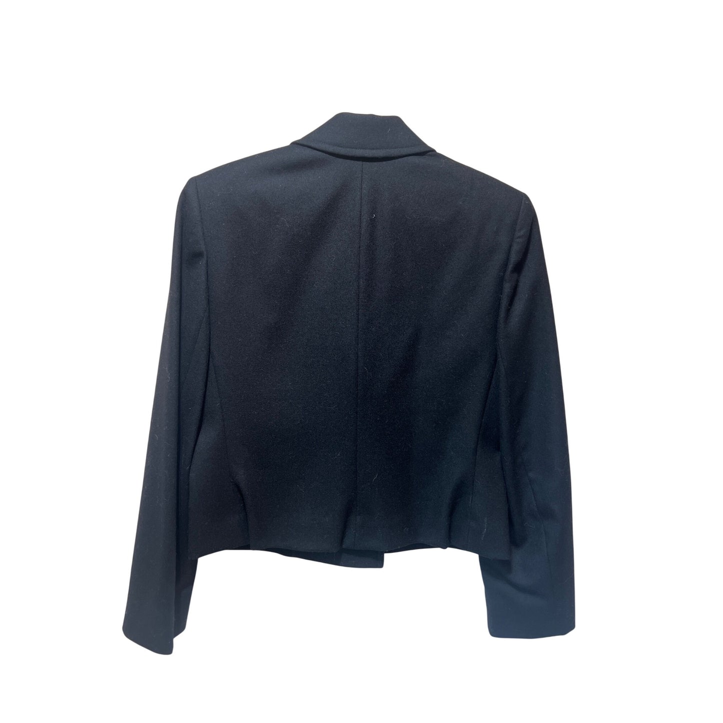 Miss Pendleton Black Wool Cropped Blazer Jacket Double-Breasted Women’s Size M USA Made