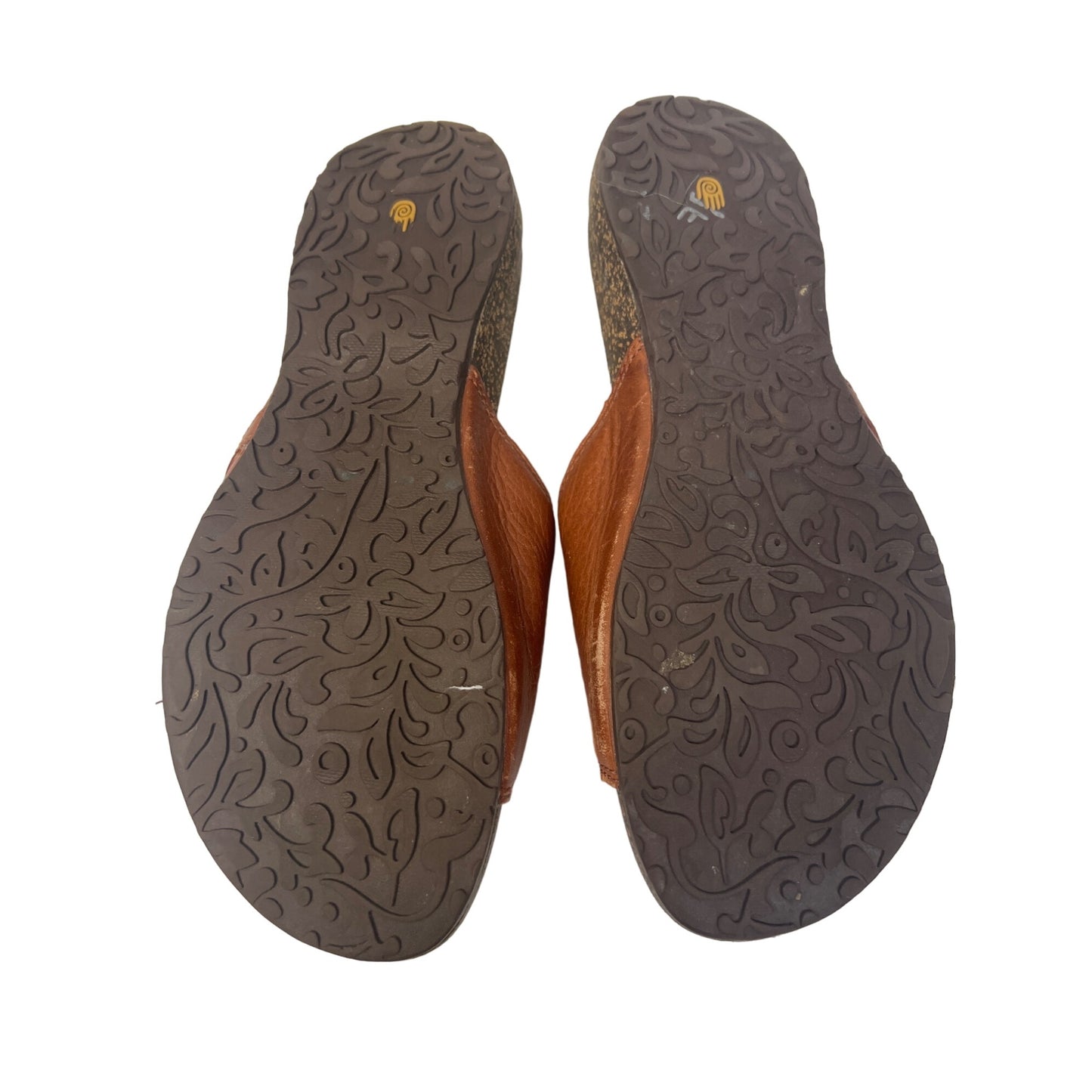 Teva Ventura Slide Brown Leather Sandals