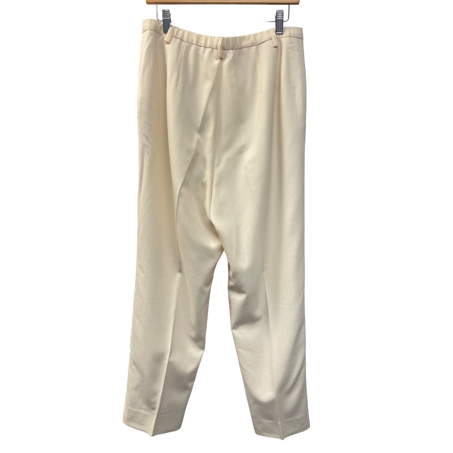 Pendleton Vintage Cream Virgin Wool High Waist Trouser Pants