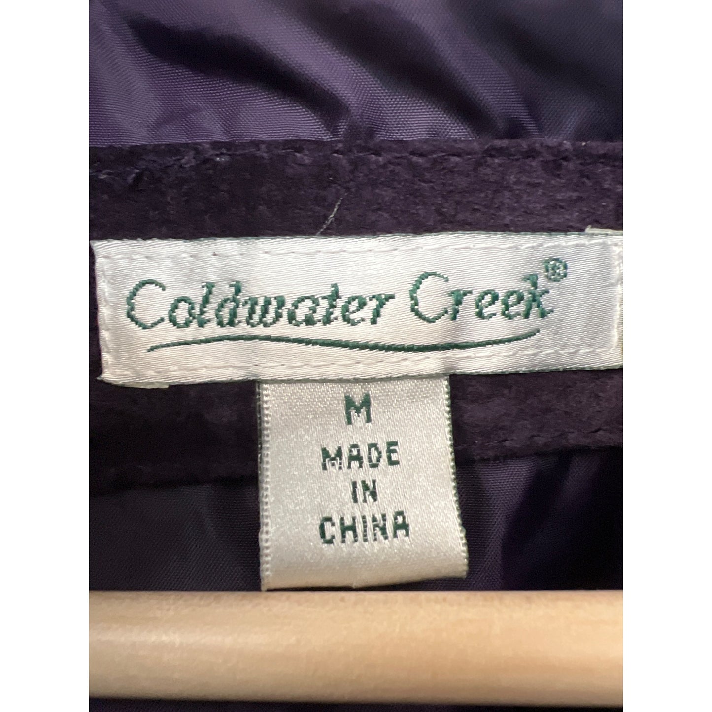 Coldwater Creek Purple Suede & Knit Cardigan Jacket