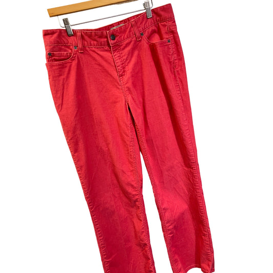 L.L. Bean Vintage Straight Fit Pink Coral Corduroy Pants