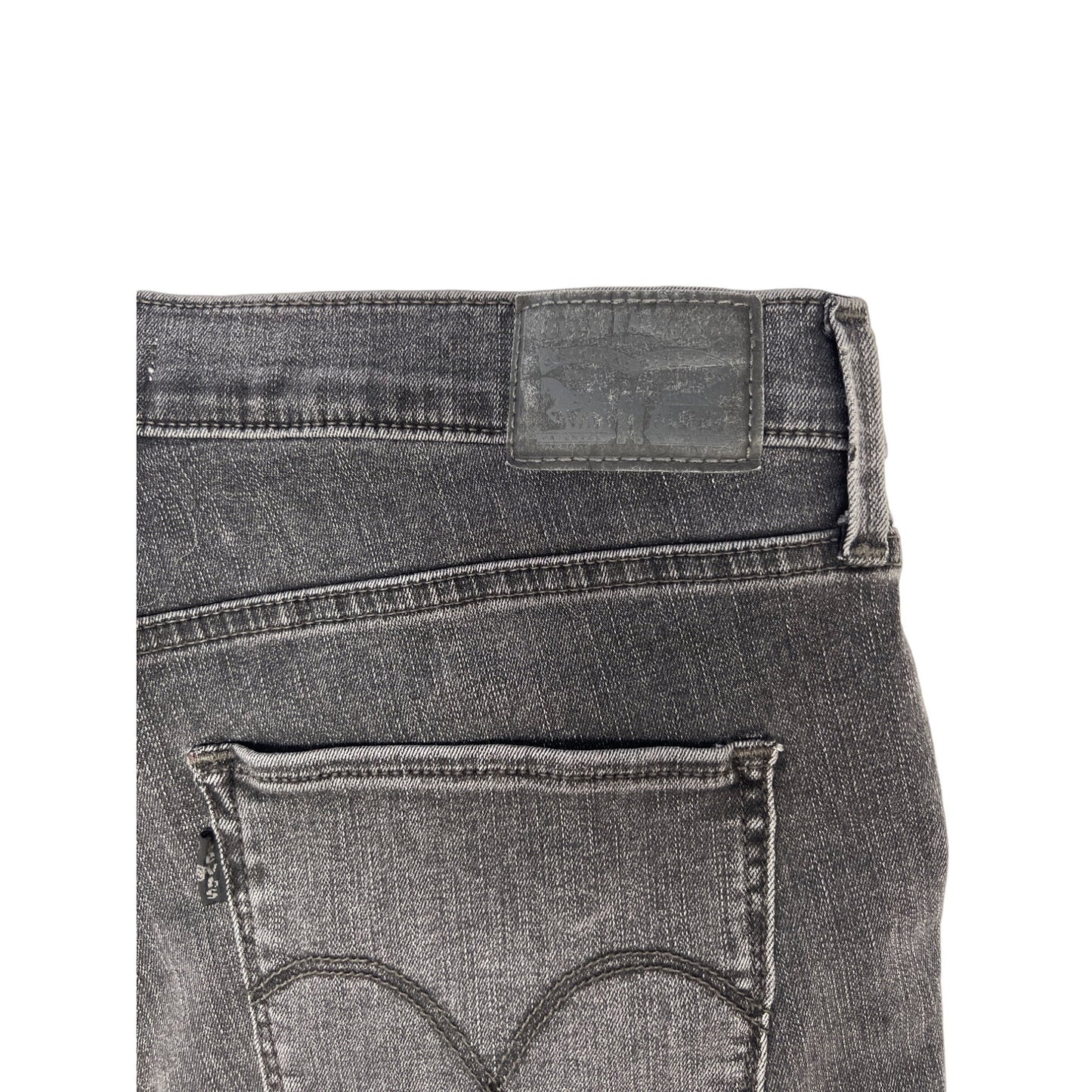 Levi's 720 High Rise Super Skinny Faded Black Denim Jeans