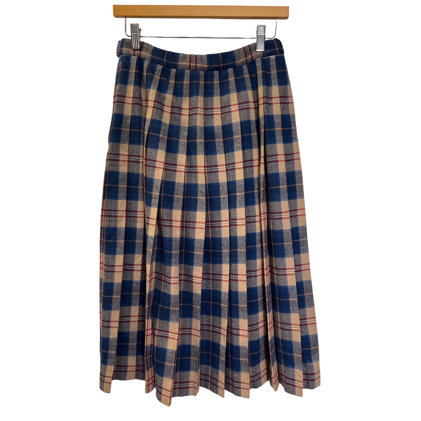 Pendleton Vinatage Authentic Cailean Tartan Wool Pleated Midi Skirt