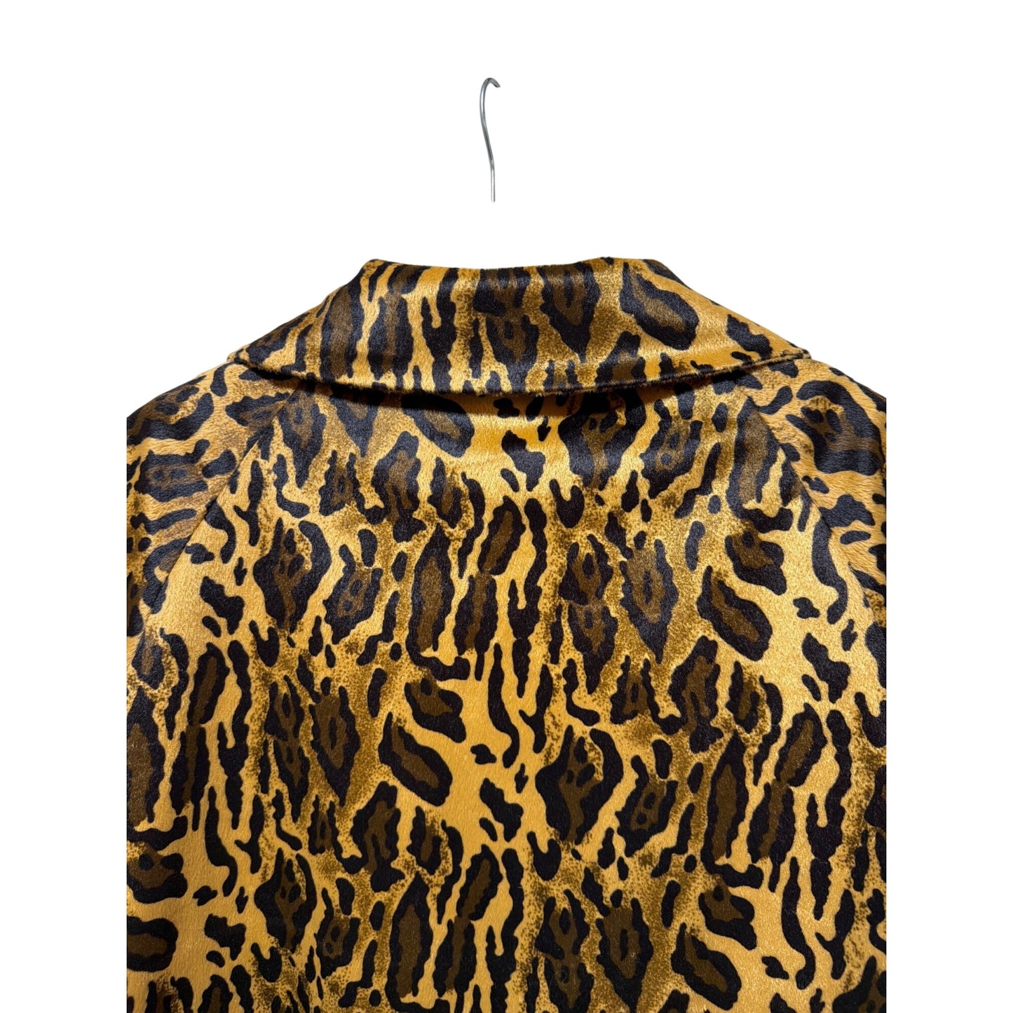 Suzanne Somers Vintage Y2K 65Leopard Print Womens Coat Large Pink Lining