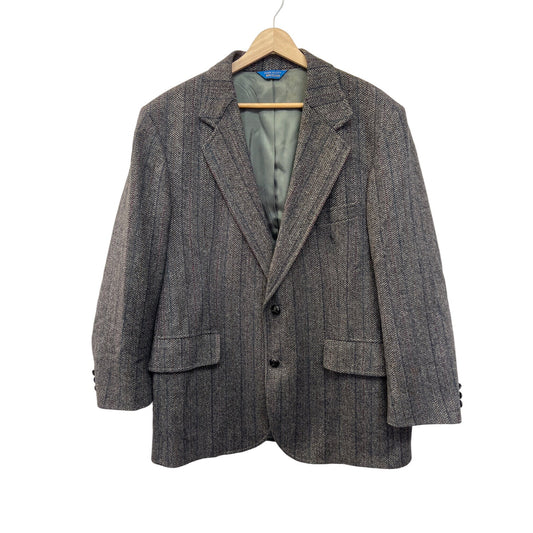 Pendleton Vintage Gray Wool Tweed Blazer