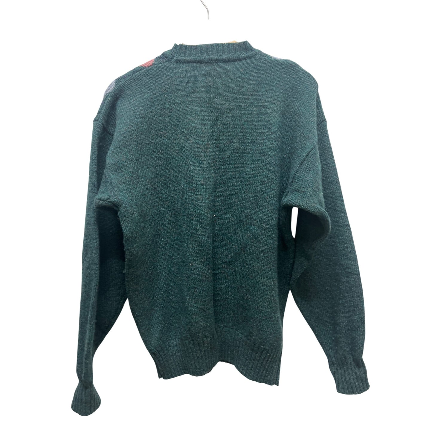 Jos A Bank Vintage 90's Green Shetland Wool Argyle Crew