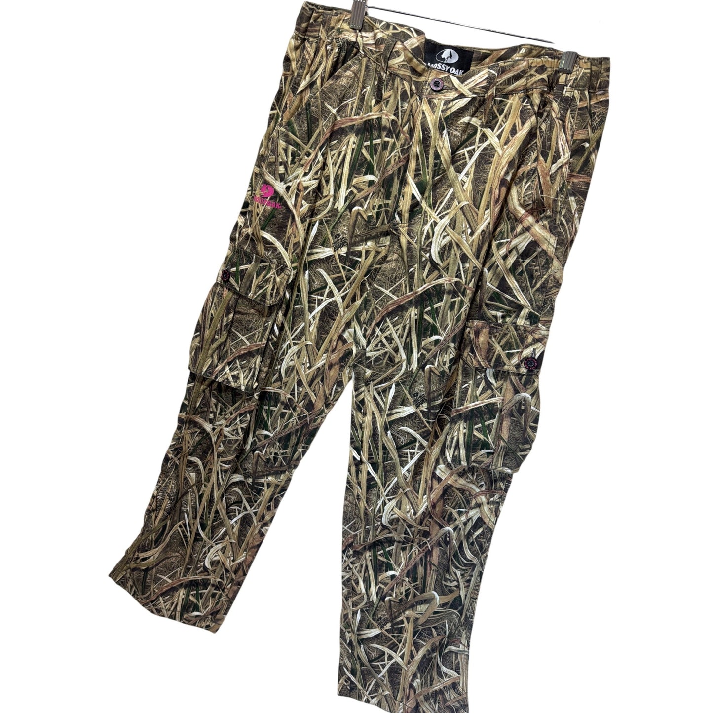 Mossy Oak Vintage NWT Womens Cargo Pants Mossy Oak Blades Camo Size Large
