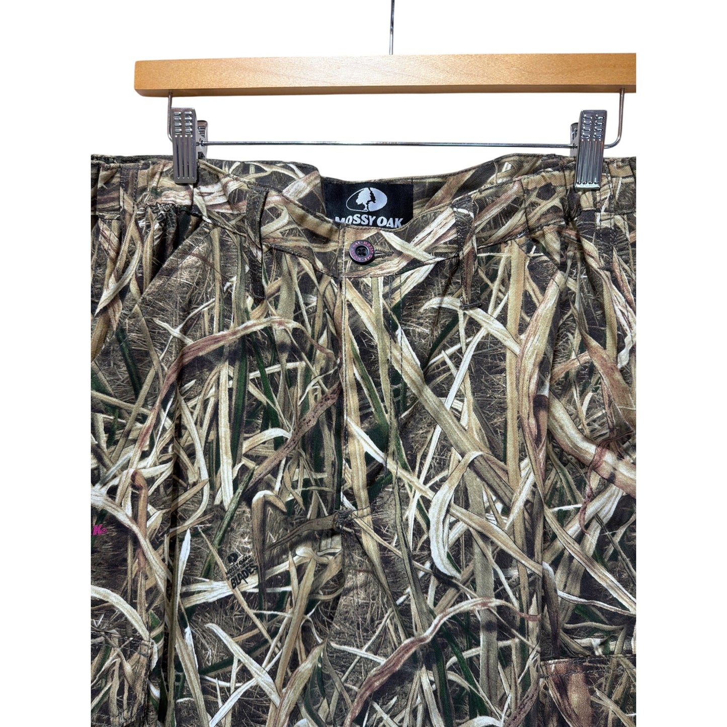Mossy Oak Vintage NWT Womens Cargo Pants Mossy Oak Blades Camo Size Large