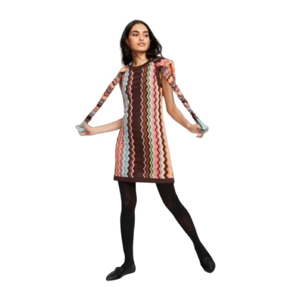 Missoni for Target Multicolor Chevron Sleeveless 70's Style Sweater Dress