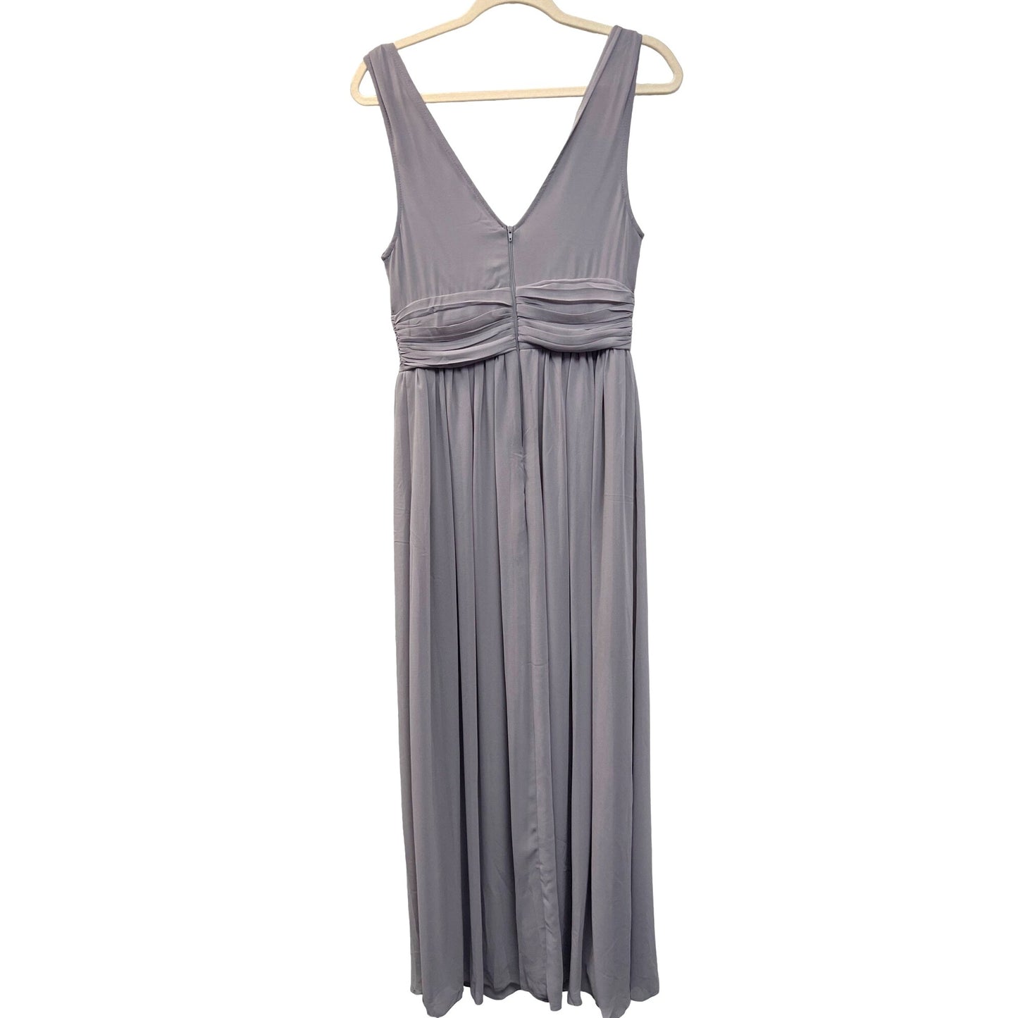 Ever Pretty Gray Chiffon Fit and Flare Special Occasion Gown NWT