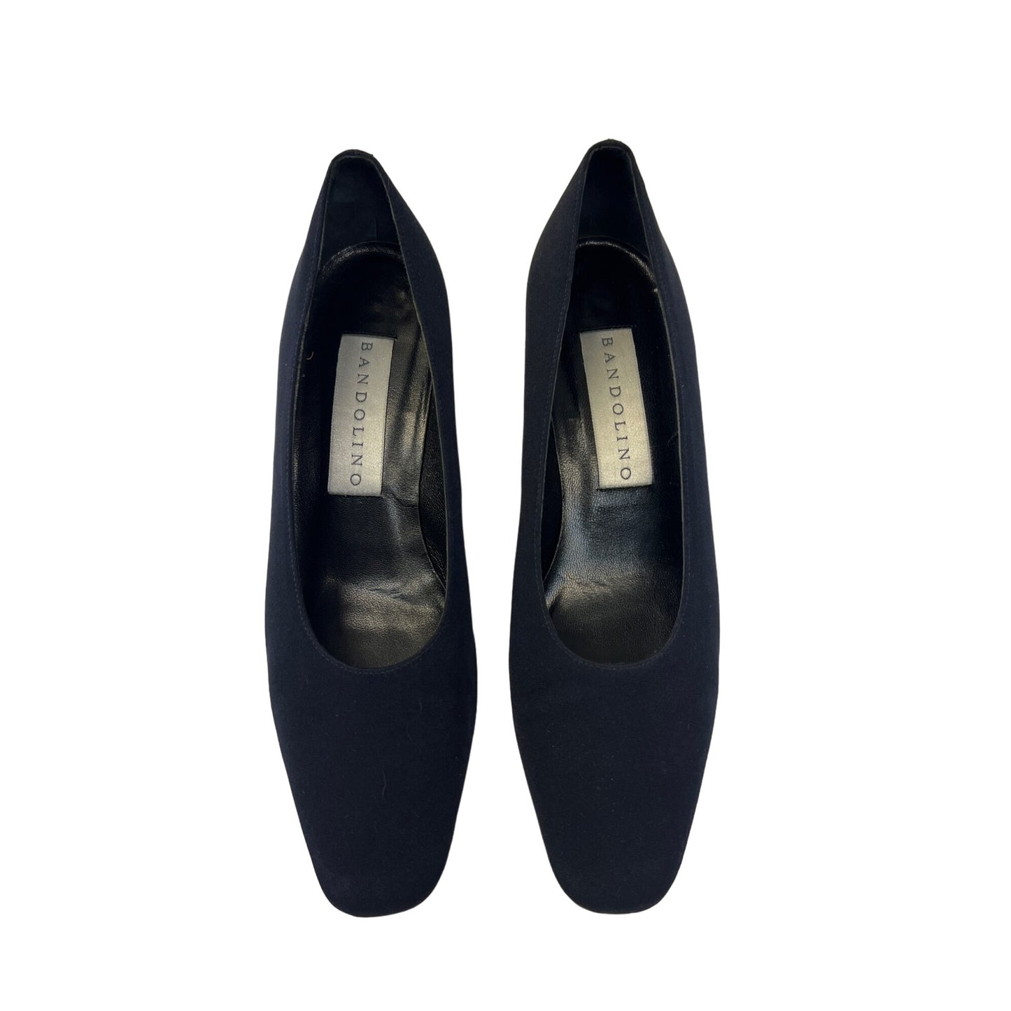 Bandolino Vintage Gisele Navy Blue Silk Pumps Heels