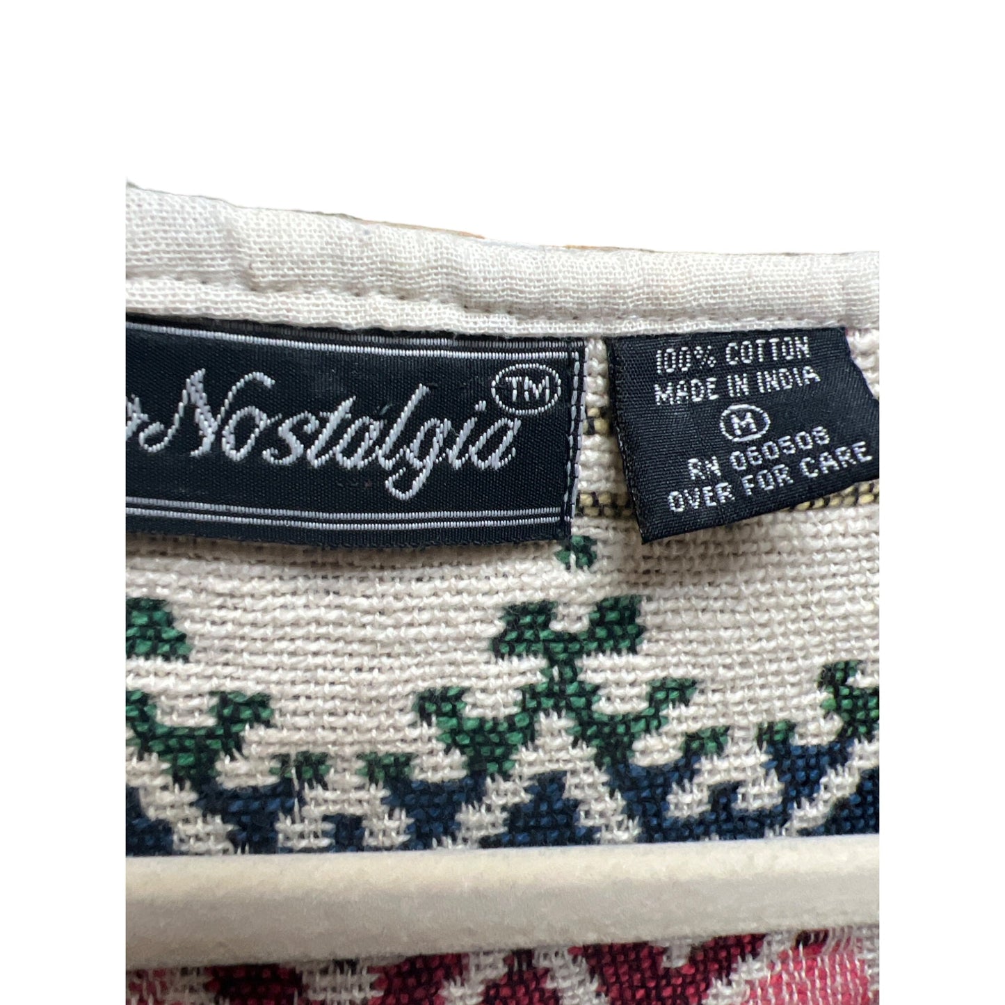 NeoNostalgia Vintage 90's Tapestry Fair Isle Aztec Vest