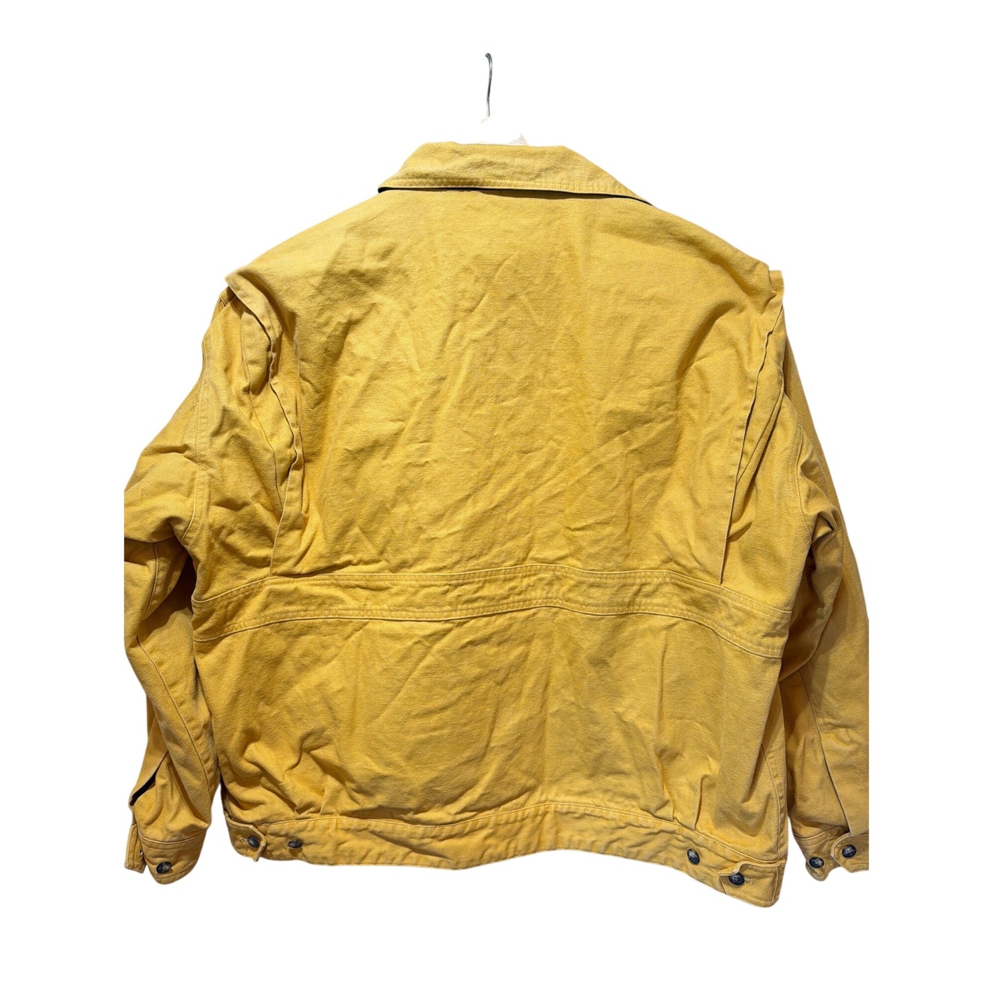 Lewis Creek Vintage 90's Yellow Duck Canvas Plaid Lined Harrington Bomber Jacket XL