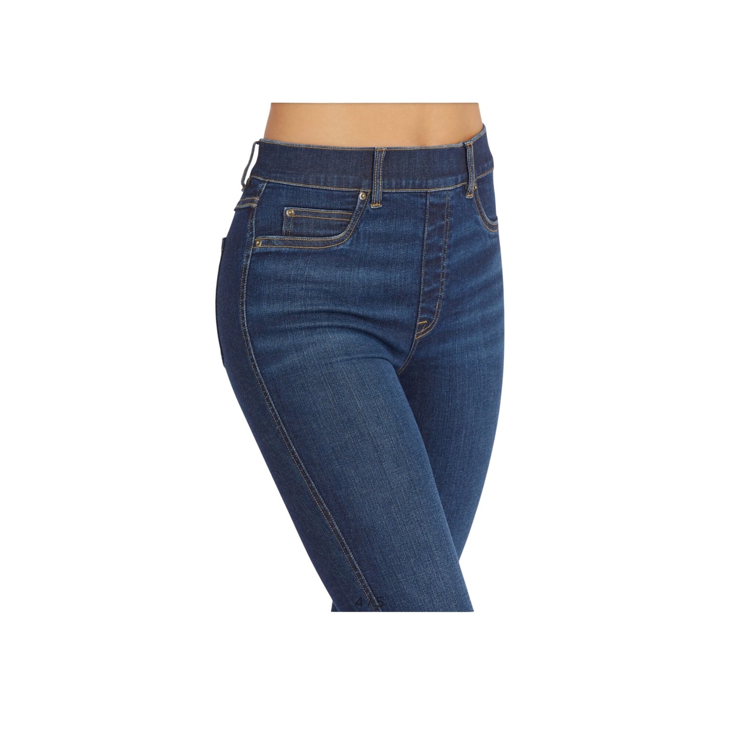 Spanx Womens Flare Jeans High-Rise Pull-On Midnight Wash Slim Built-In Stretch