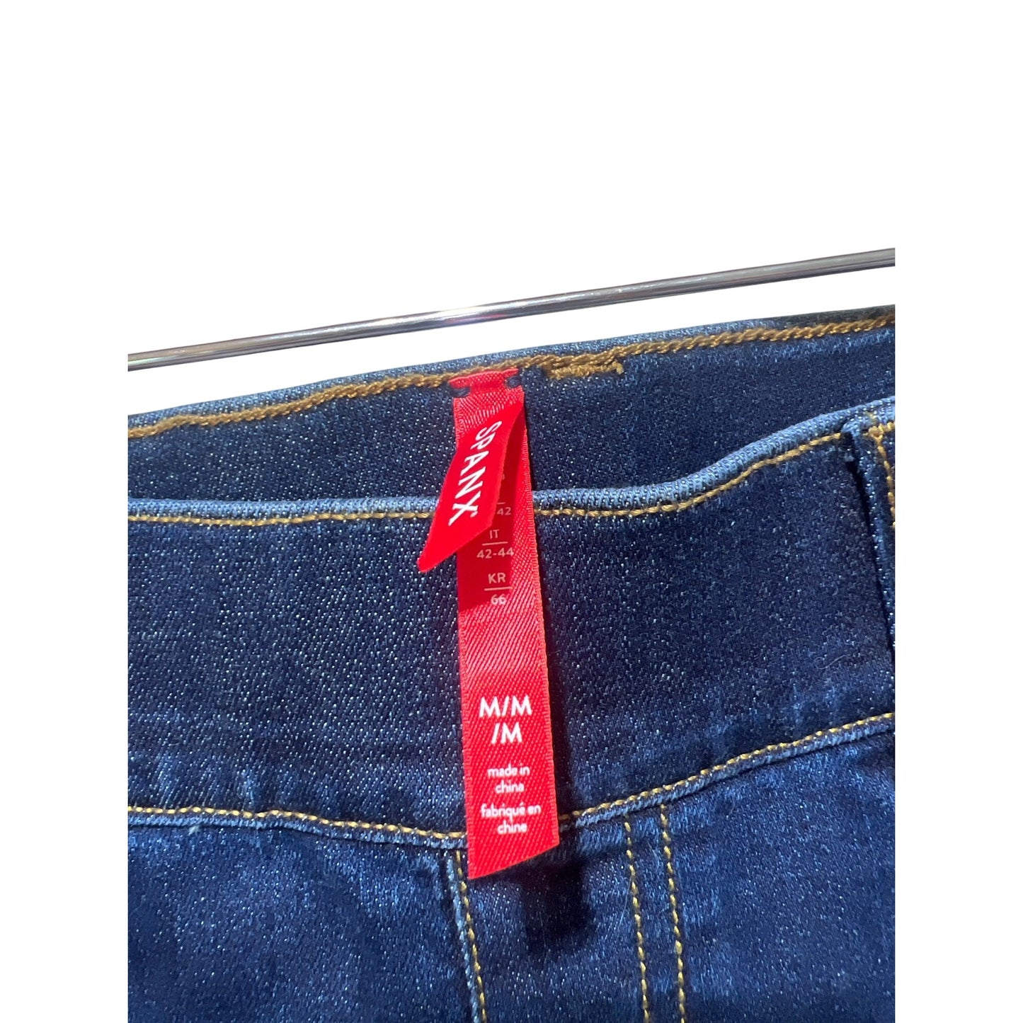 Spanx Womens Flare Jeans High-Rise Pull-On Midnight Wash Slim Built-In Stretch