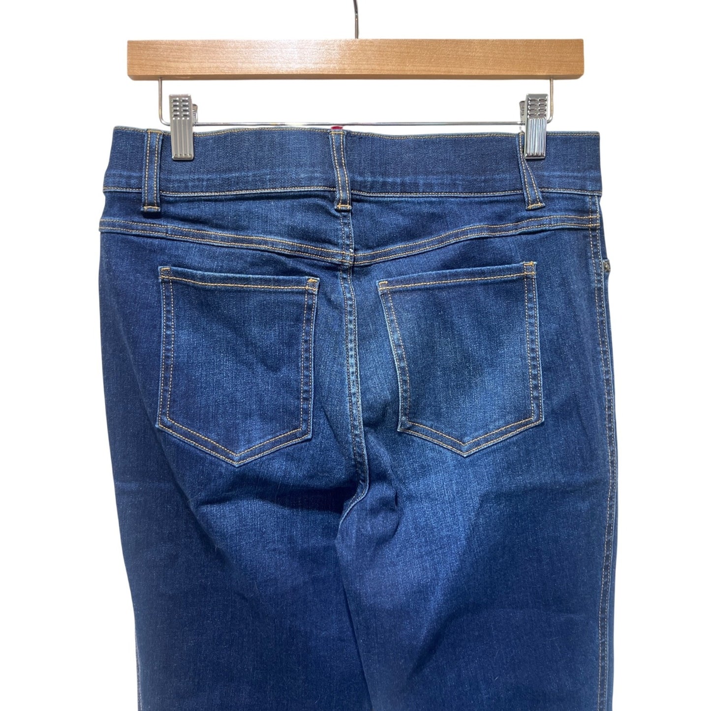 Spanx Womens Flare Jeans High-Rise Pull-On Midnight Wash Slim Built-In Stretch
