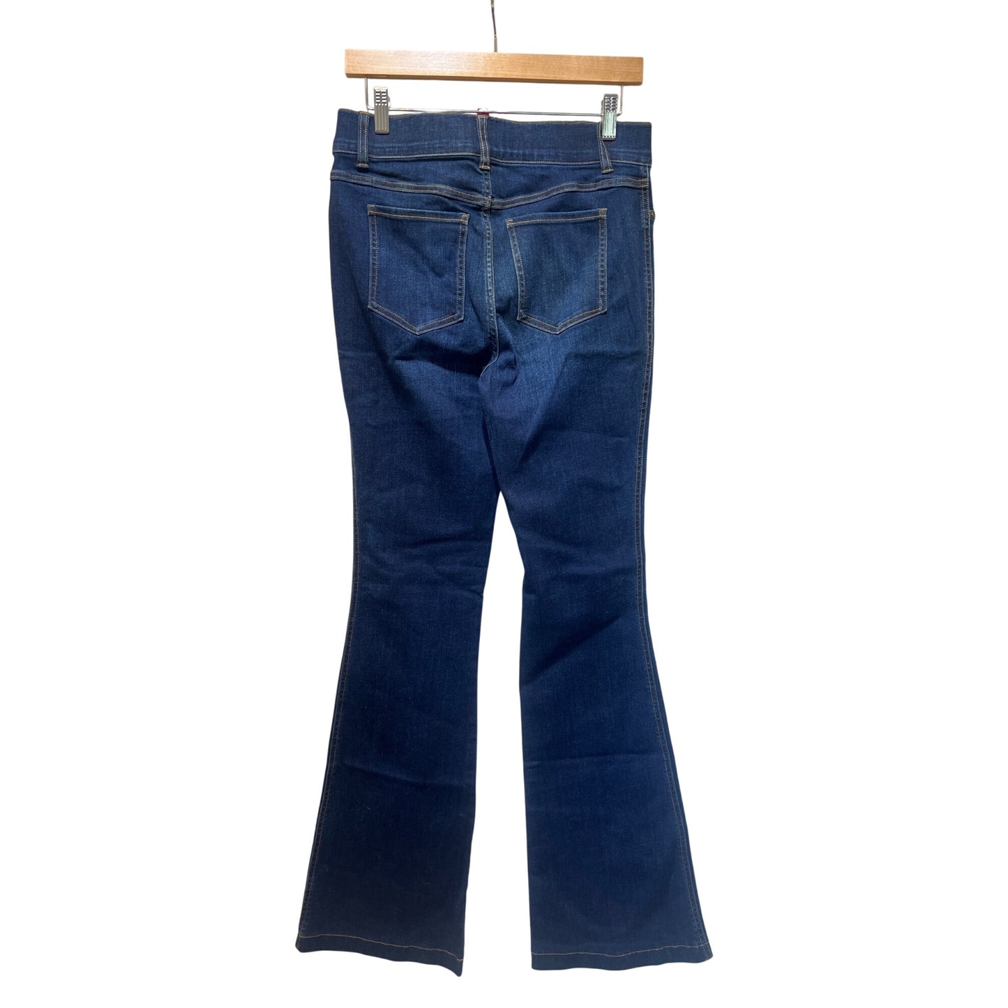 Spanx Womens Flare Jeans High-Rise Pull-On Midnight Wash Slim Built-In Stretch
