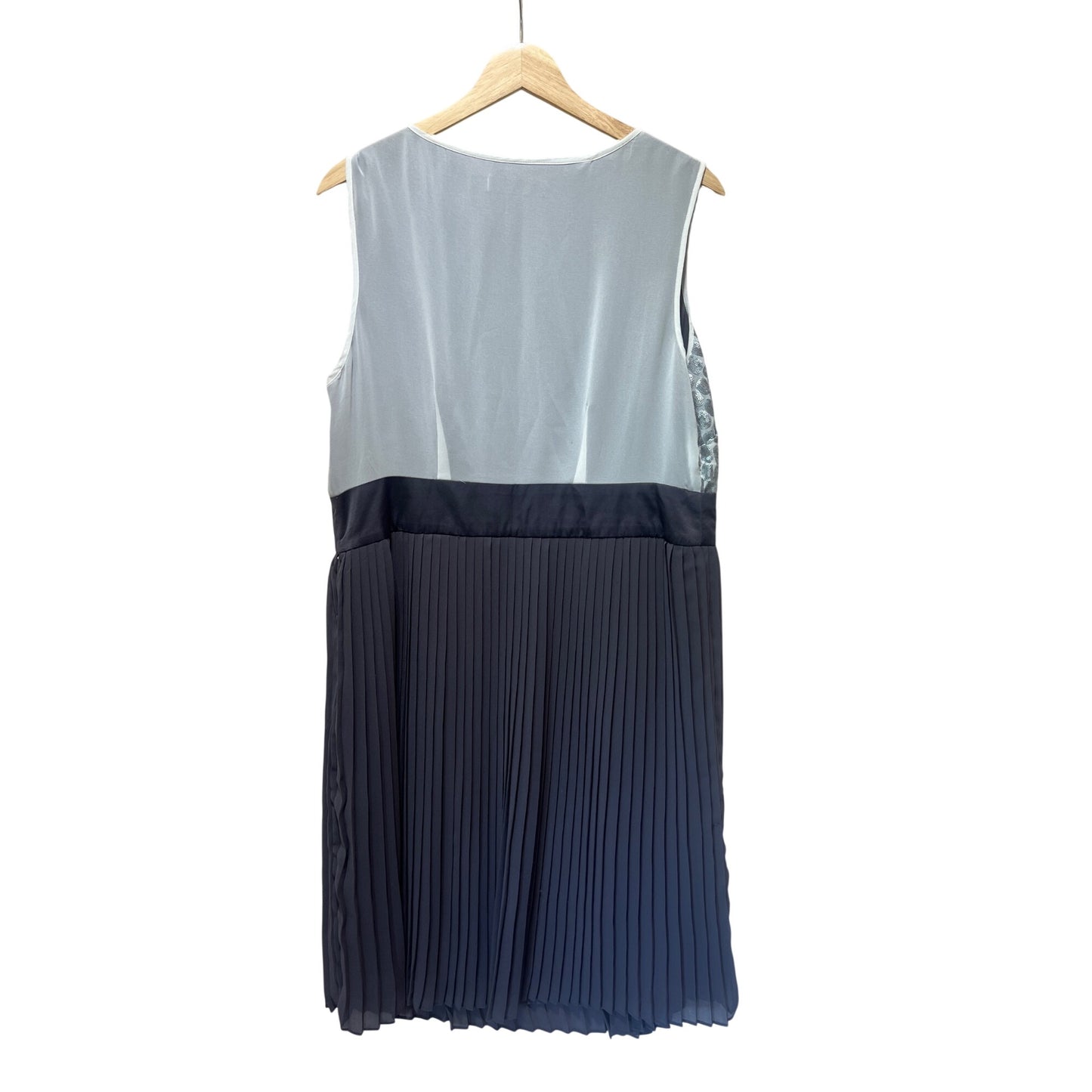Eloquii By The Limited Sequin Detail Pleated Sleeveless Dress Gray Black Size 14