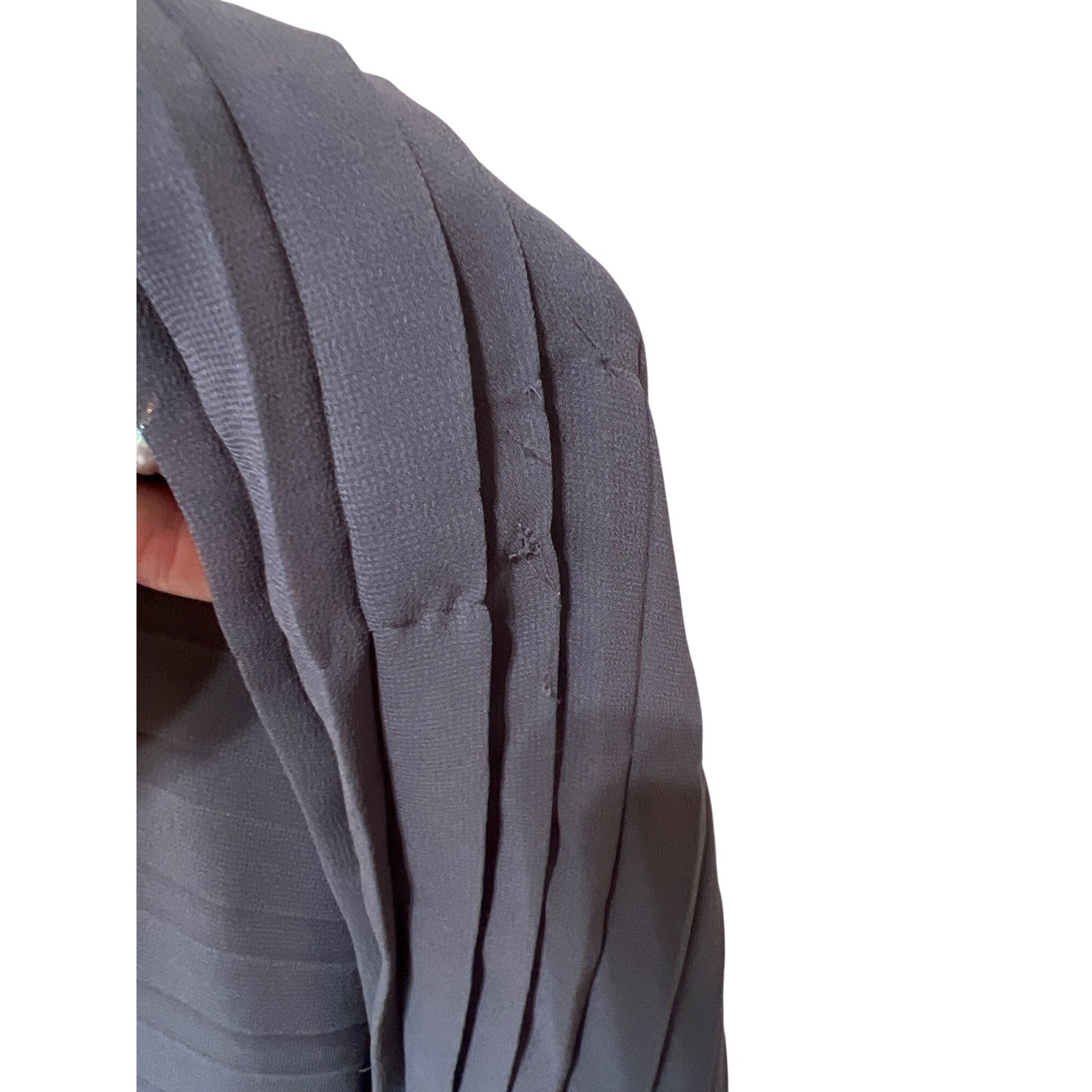 Eloquii By The Limited Sequin Detail Pleated Sleeveless Dress Gray Black Size 14