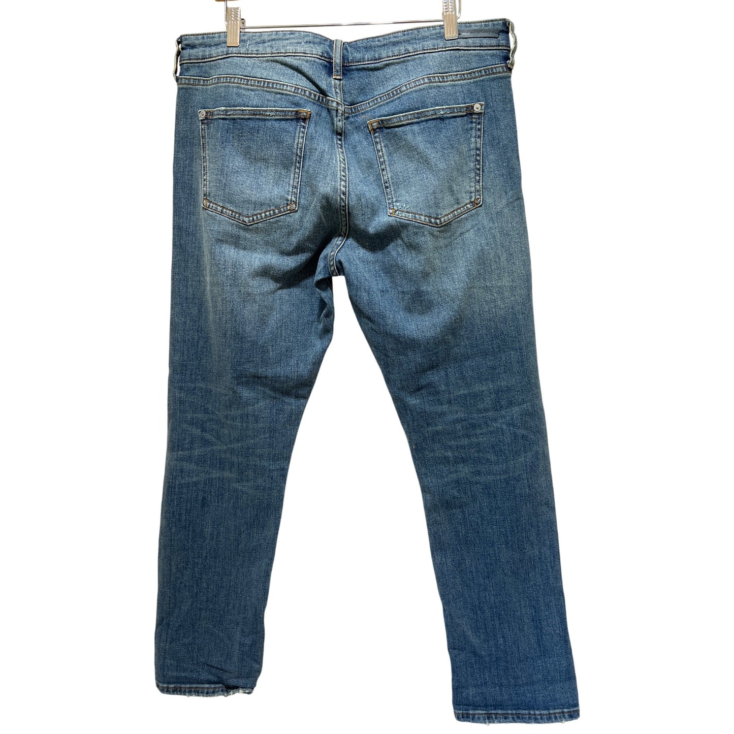 Pilcro By Anthropologie Slim Boyfriend Distressed Denim Jeans Size 30 Blue