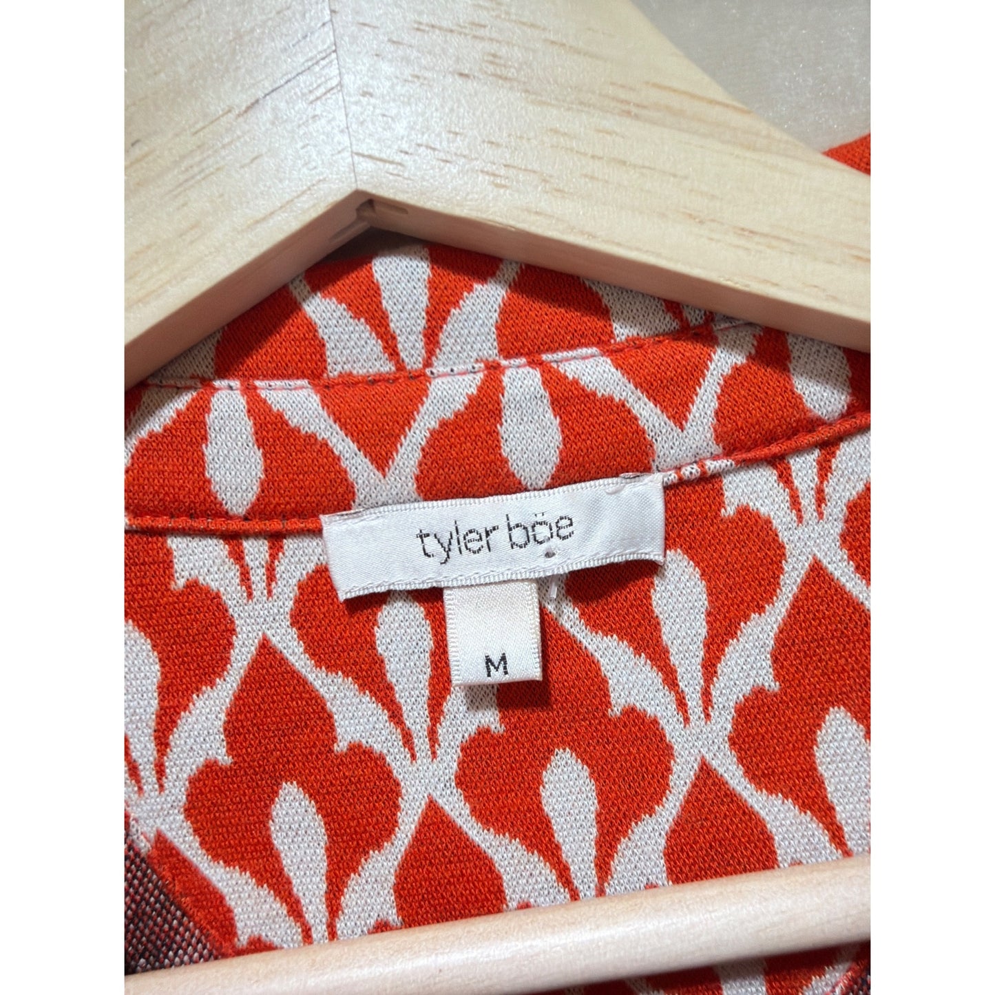 Tyler Boe Short Sleeve Orange Geometric Preppy Polo Go-Go Dress