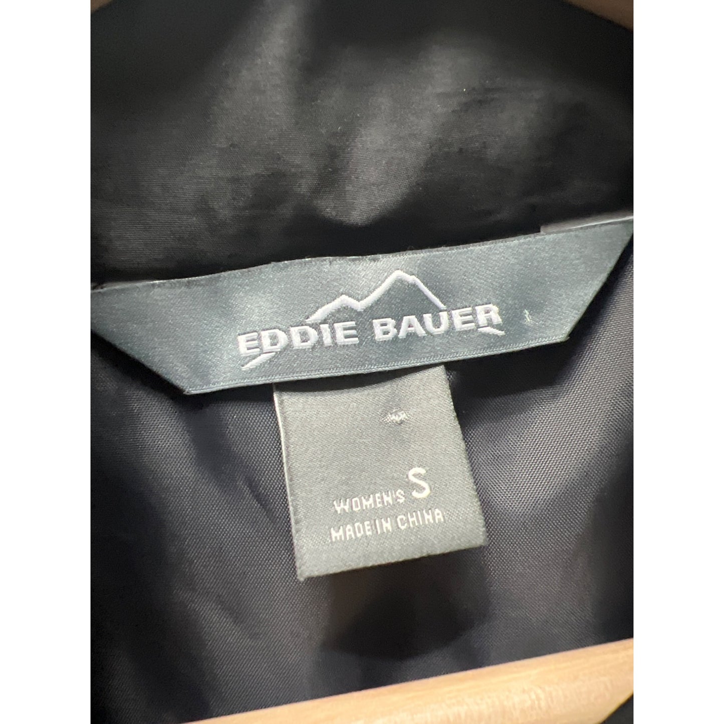 Eddie Bauer Black Quilted Insulated Chore Coat
